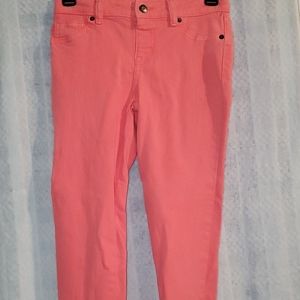Hot pink skinny jeans